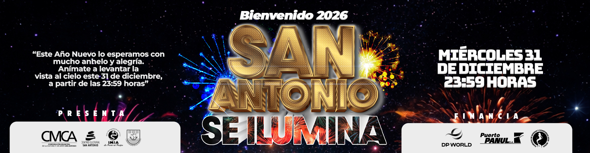 San Antonio se ilumina para recibir el 2026 con espectáculo pirotécnico de bajo impacto