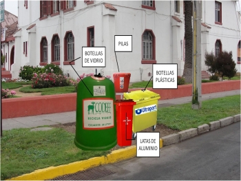 Parte campaña “punto verde” de idea “San Antonio recicla”