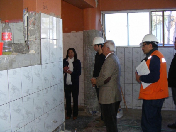 Alcalde Omar Vera visit&oacute; diversas obras de mejoramiento en Escuelas Municipales de San Antonio