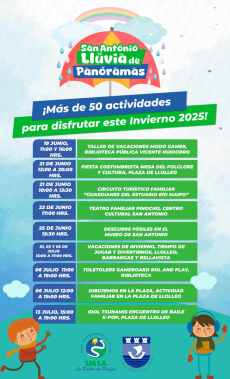 Municipalidad de San Antonio invita a disfrutar de más de 50 actividades estas vacaciones de invierno